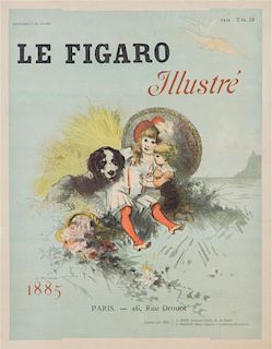 * Jules Cheret, (French, 1836-1932), Le Figaro Illustre, 1885