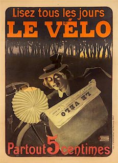 * Ferdinand Mifliez (Misti), (French, 1865-1923), Lisez tous les Jours: Le Velo, 1897