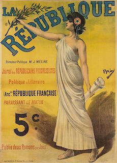 * Jean de Paleologue, (French, 1855-1942), Le Republique, 1898