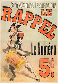 * Jules Cheret, (French, 1836-1932), Le Rappel: Le Numero