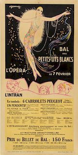 * Charles Gesmar, (French, 1900-1928), L'Intransigeant: Bal des Petits Lits Blancs, 1919