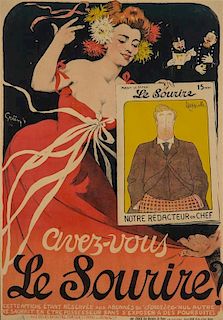 * Jules Alexandre Grun, (French, 1868-1934), Avez-vous Le Sourire?, 1900