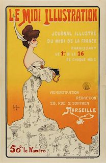 * Henri Aurrens, (French, 1873-1934), Le Midi Illustration