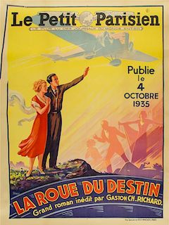 * F. Rogier, (French, 20th century), Le Petit Parisien Le 4 Octobre 1935: La Roue du Destin, 1935