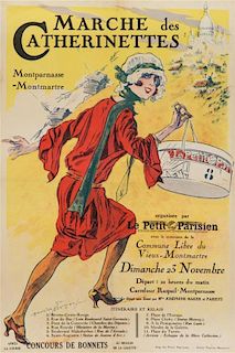 * Maurice Neumont, (French, 1868-1930), Marche des Catherinettes: Le Petit Parisien, 1930