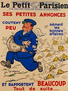 * Jean Barrez (Joe Bridge), (French, 1886-1967), Le Petit Parisien: Ses Petites Annonces et Rapportent Beaucoup