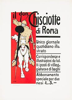 * Franz Laskoff, (Italian, 1869-1918), Il don Chisciotte di Roma, 1900-1914