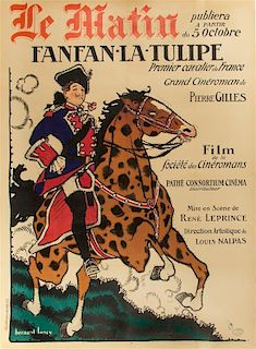 * Bernard Lancy, (French, 1894-1950), Le Matin: FanFan la Tulipe, 1926