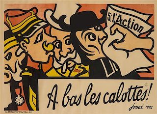 * Gustave-Henri Jossot, (French, 1886-1951), L'Action: A Bas Les Calottes [Down with the Clerics], 1903