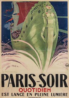 * H. Desbarbieux, (French, active 1918-1929), Paris-Soir, 1925