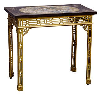 Chinese Chippendale Lacquered Table