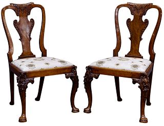English George I Walnut Side Chairs