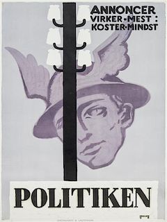 * Thor Bogelund Jensen, (Dutch, 1890-1959), Politiken, 1918