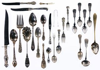 Sterling Silver and Coin Silver Flatware Assortment