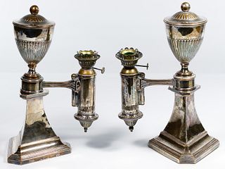 Silverplate Oil Lamps
