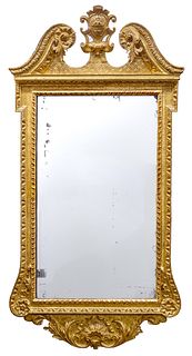 English George I Carved and Gilt Pier Mirror