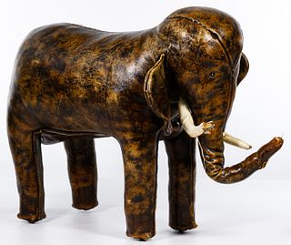 Dmitri Omersa for Liberty's of London Leather Elephant Footstool