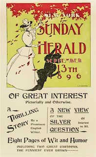 * Leon A. Shafer, (American, Late 19th Century), New York Sunday Herald September 13th 1896, together with one other Sunday Hera