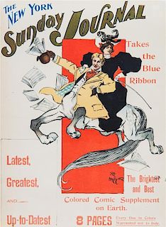 * Henry Hy Mayer, (American, 1858-1953), The New York Sunday Journal Takes the Blue Ribbon