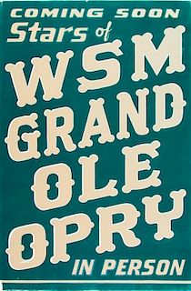 * Artist Unknown, , Coming Soon: Stars of WSM Grand Ole Opry in Person
