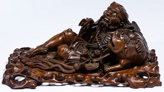 Asian Hand Carved Wood Figure