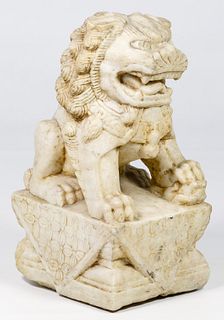 Asian Stone Foo Dog Figurine