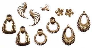 14k Gold Earring and Earring Jacket Assortment