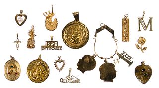 14k Gold Charm and Pendant Assortment