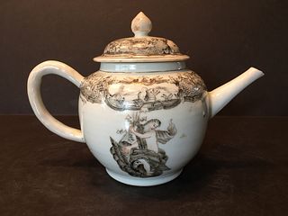 ANTIQUE Chinese Griselle Figurine Teapot, 18th century