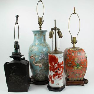 Grouping of Asian Lamps.