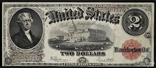 Two dollar U.S. note, series 1917, XF.