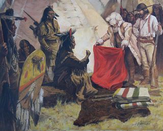 Shannon Stirnweis <br>(B 1931) "Trading w the Indians"