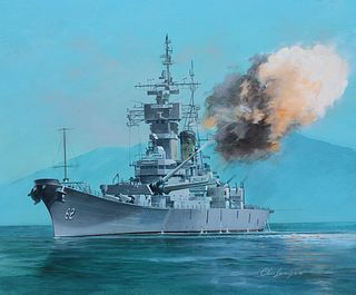 Charles J Lundgren (1911 - 1988) "USS New Jersey"