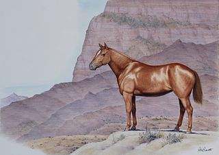 Peter Barrett (B. 1935) "Quarter Horse"