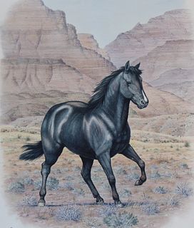 Peter Barrett (B. 1935) "Quarter Horse"