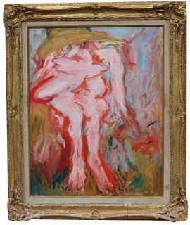 20th C. Figural Abstract Painting