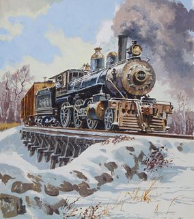 John Swatsley (B. 1937) "CNR E-6 Locomotive"