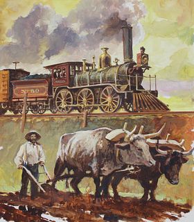 John Swatsley (B. 1937) "Scotia Locomotive"