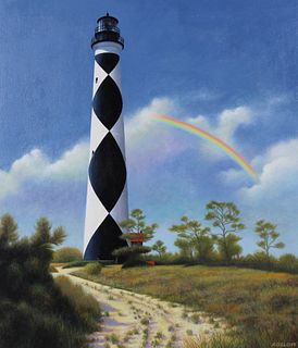 Howard Koslow (1924 - 2016) "NC Lighthouse"