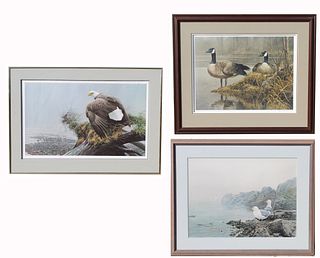 (3) Framed Robert Bateman Wildlife Prints