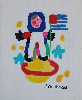 Saul Mandel (1926 - 2011) "Stampin' the Future"