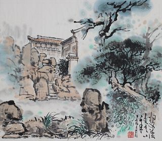 Yang Wenqing (B. 1951) "Shouxi Lake Garden"