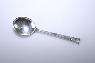 OMAR RAMSDEN, A SILVER SEAL TOP SPOON, LONDON 1934, with planished bowl, en