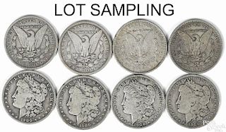 Twenty Morgan silver dollars, various dates, VG-F.