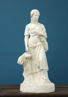A LARGE PARIAN FIGURE EMBLEMATIC OF HARVEST, LATE 19th CENTURY, possibly Mi