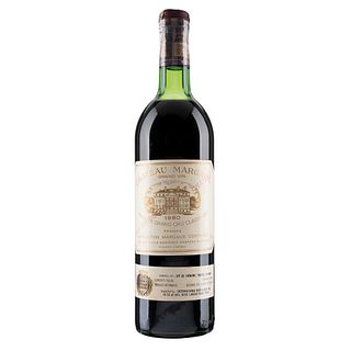 Château Margaux. Cosecha 1980. Grand Vin. Premier Grand Cru Classé. Margaux. Nivel: en la punta del hombro.