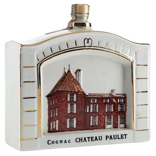 Château Paulet. Napoléon Extra. Cognac. France. Botella de ceramica con diseño de F. Deshouliéres.