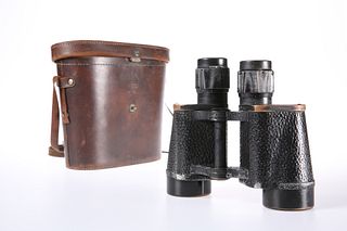 A PAIR OF CARL ZEISS JENA DELACTIS 8 X 40 BINOCULARS, in a leather case.