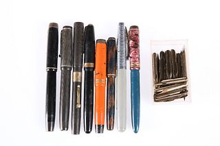 A COLLECTION OF VINTAGE FOUNTAIN PENS, including Parker Victory, Waterman's