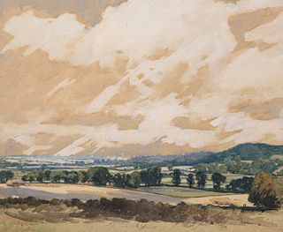 CHARLES EDWARD JOHNSON (1832-1913), ARUNDEL CASTLE, signed lower left, wate